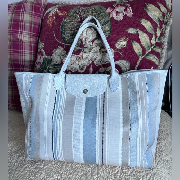 Rare Longchamp canvas tote - Picture 1 of 17